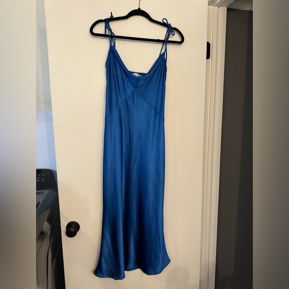 Hello Molly Blue Midi Slip Dress - Picture 3 of 6